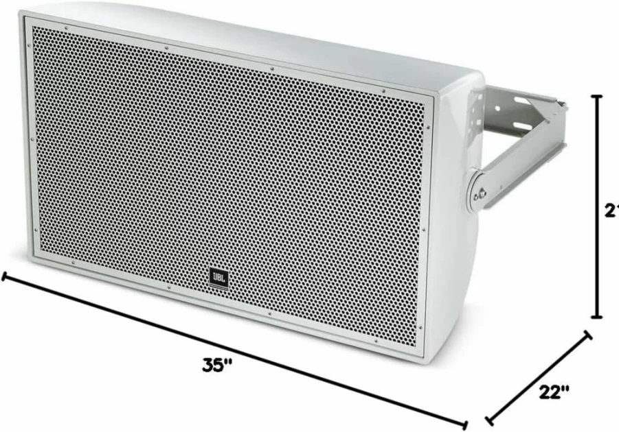 JBL Professional AW566 15-Inch High Power 2-Way All-Weather Loudspeaker with Rotatable Horn - White