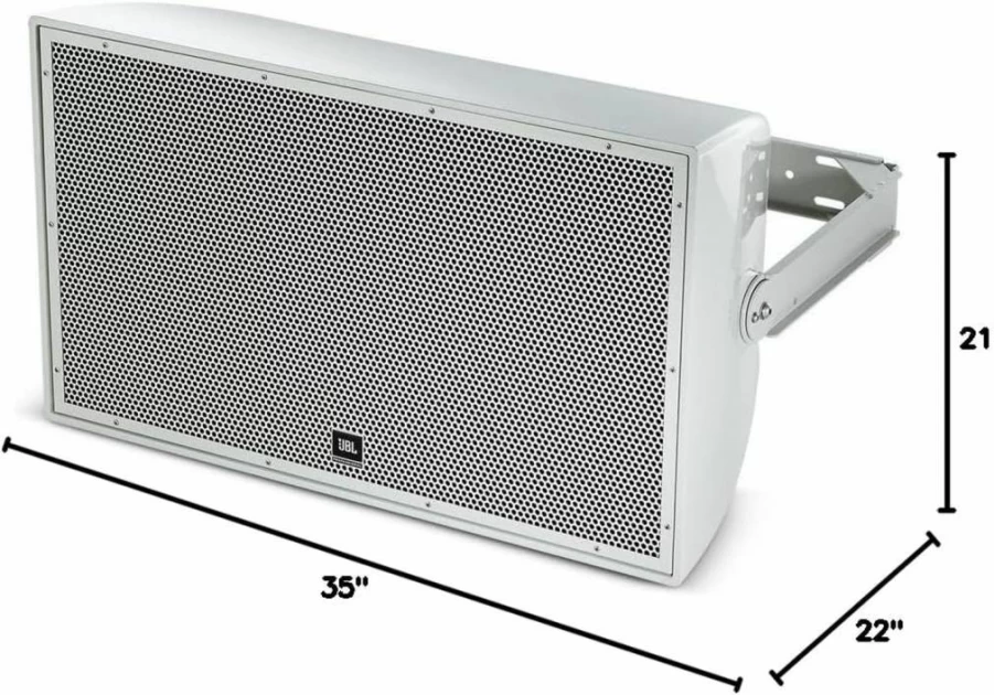 JBL AW295-BK 12-Inch High Power 2-Way All-Weather Outdoor Speaker with Rotatable Horn, Black Professional Loudspeaker