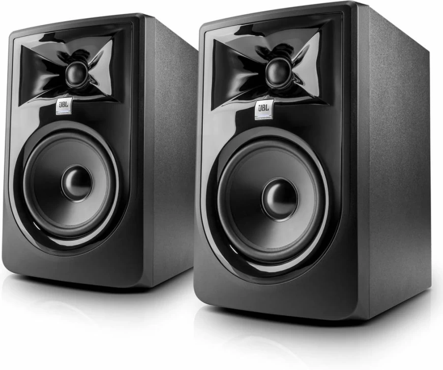 JBL 305P MkII 5-Inch Powered Studio Monitor Speakers (Pair) - Active Nearfield Monitors for Music Production, Hi-Fi Audio, and Desktop Computer Use