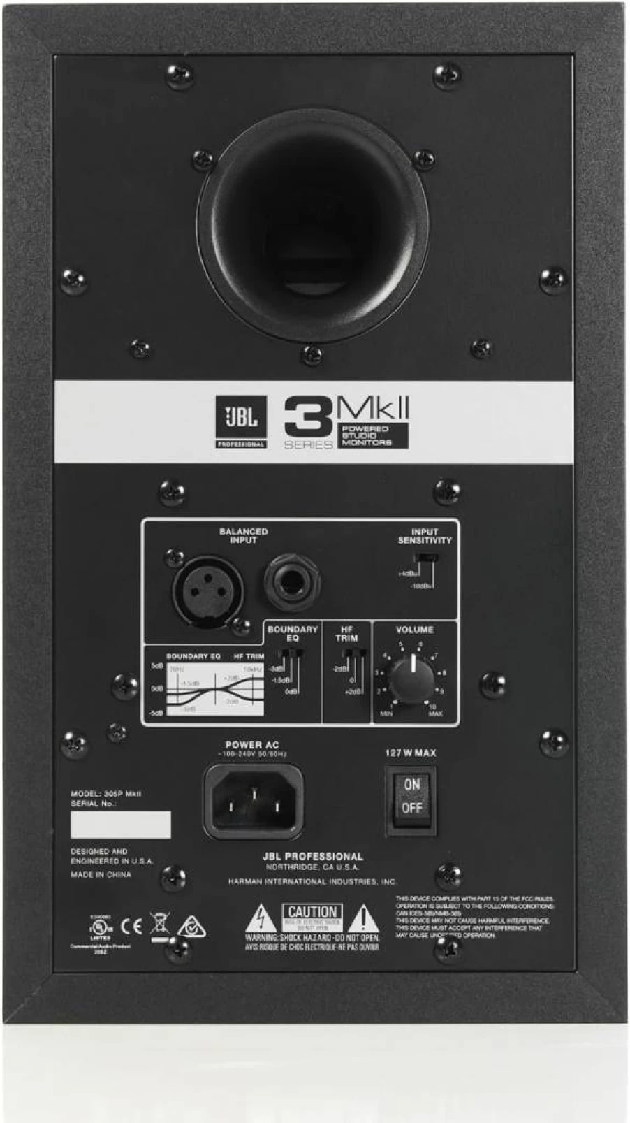 JBL 305P MkII 5-Inch Powered Studio Monitor Speakers (Pair) - Active Nearfield Monitors for Music Production, Hi-Fi Audio, and Desktop Computer Use