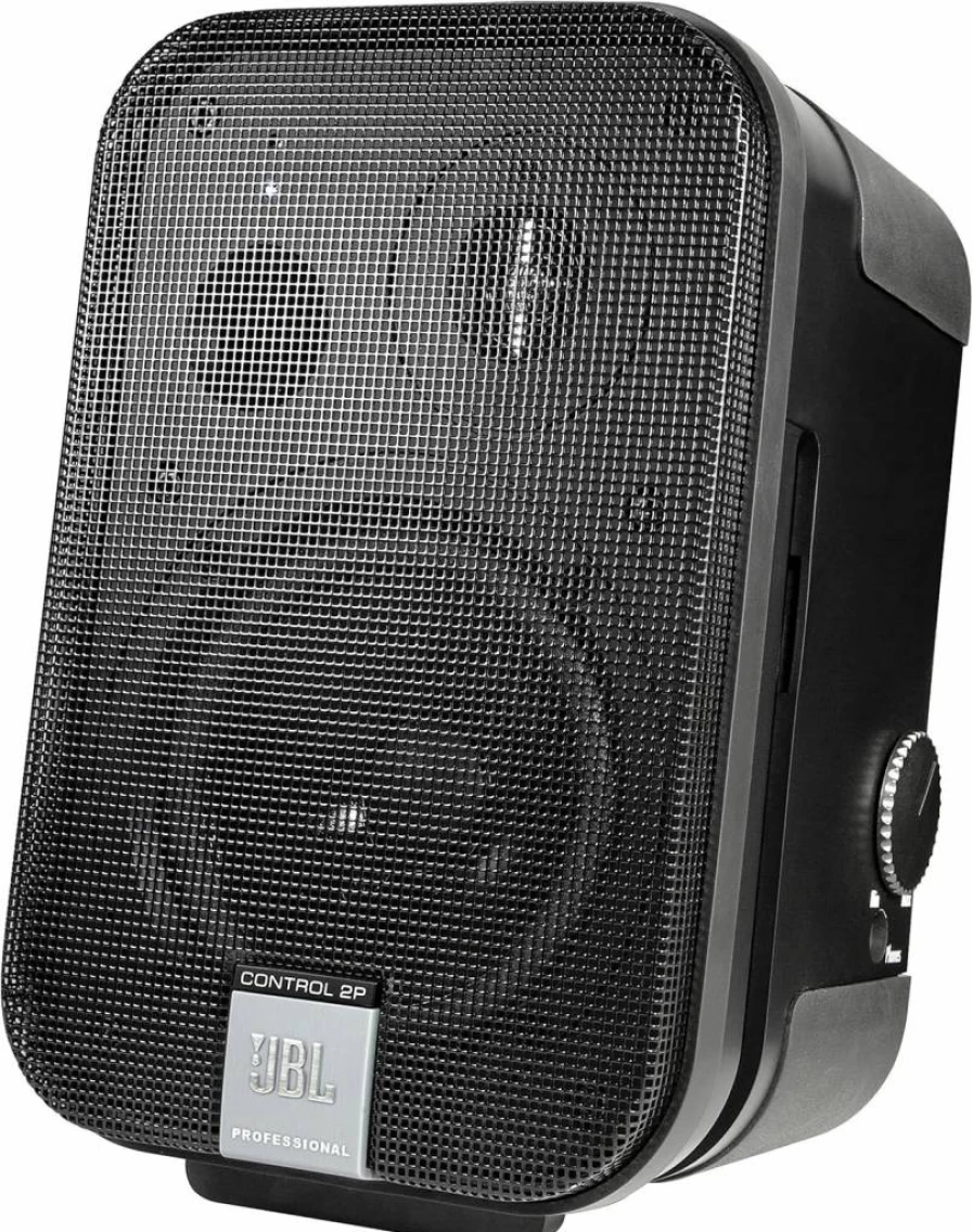 JBL Control 2P Compact Powered Monitor Speaker - Professional Master Speaker, Black (C2PM)