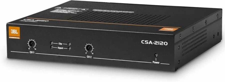 JBL CSA2120 120W Professional 2-Channel Power Amplifier for Commercial Audio Systems