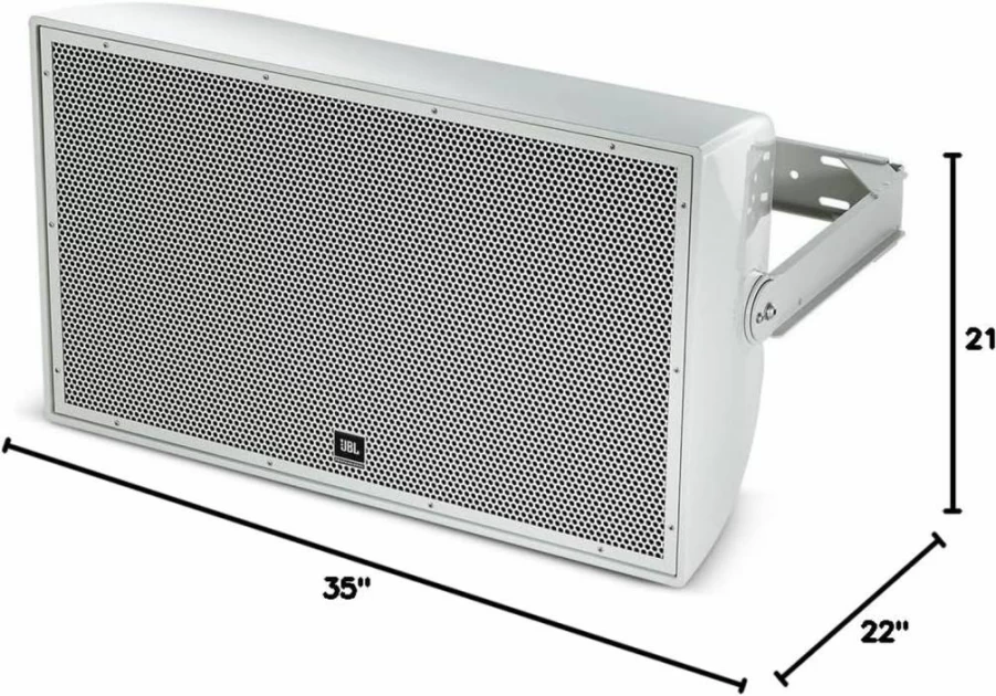 JBL AW266 12-Inch High Power 2-Way All-Weather Outdoor Loudspeaker - White Professional PA Speaker